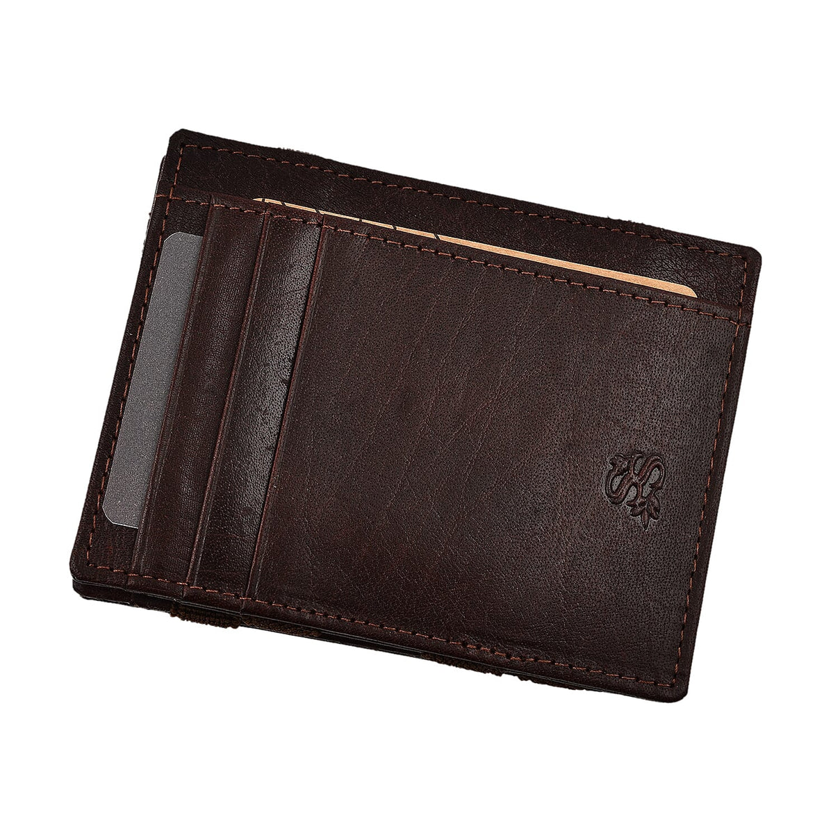 Leather Card Case (Size 1x1x1 cm) - Brown 7819326 0