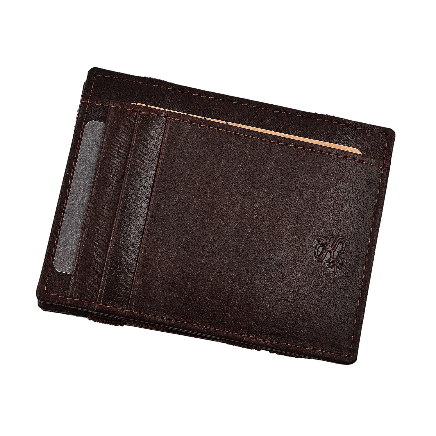 Leather Card Case (Size 1x1x1 cm) - Brown 7819326 0
