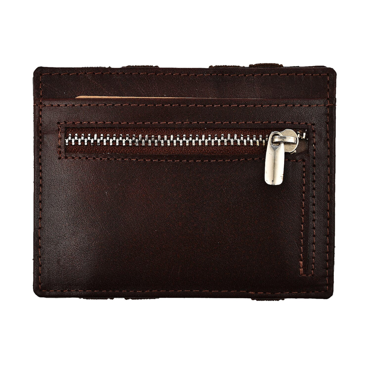 Leather Card Case (Size 1x1x1 cm) - Brown 7819326 1