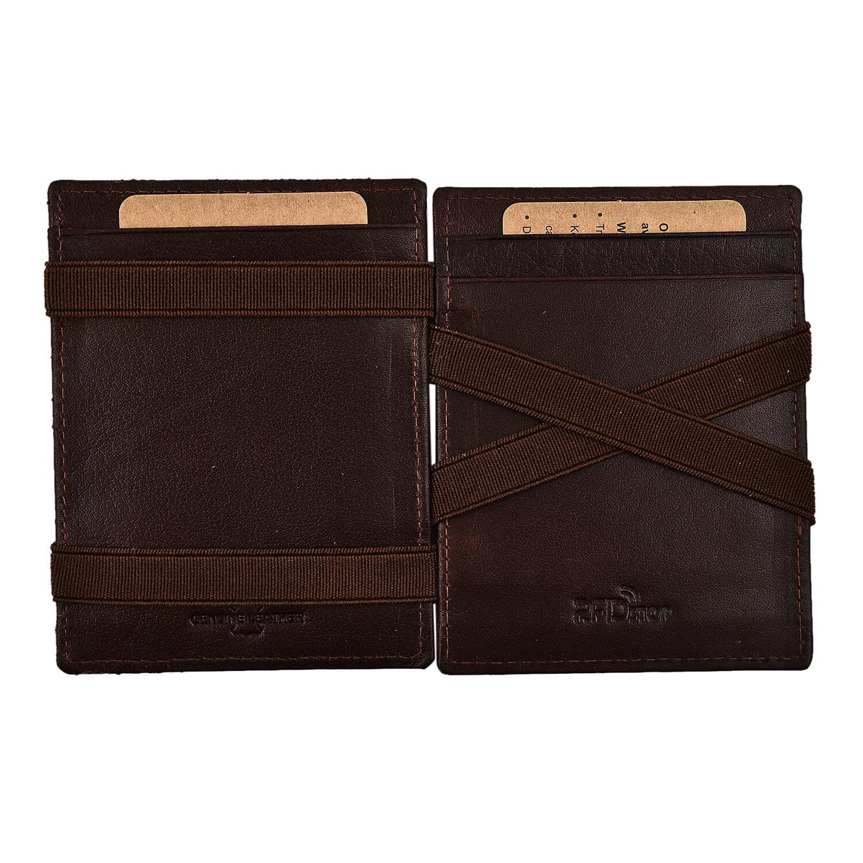 Leather Card Case (Size 1x1x1 cm) - Brown 7819326 3