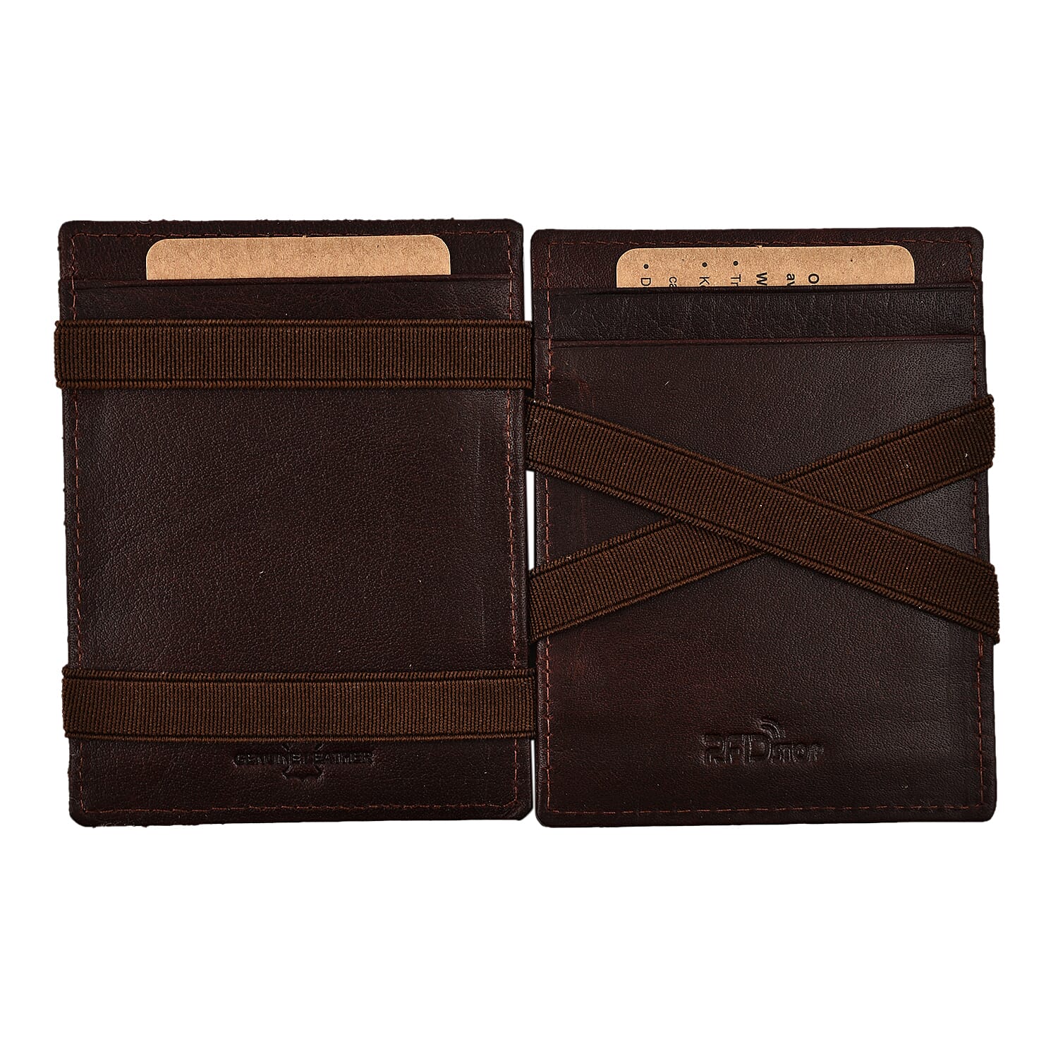Leather Card Case (Size 1x1x1 cm) - Brown 7819326 3