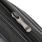 Genuine leather Convertible Flap Crossbody Bag (Size 23x10x28 cm) - Black