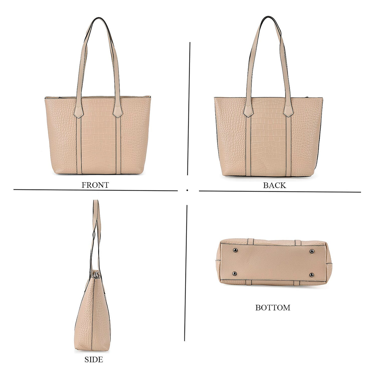 Leather Croco Embossed Tote Bag 7793102 3
