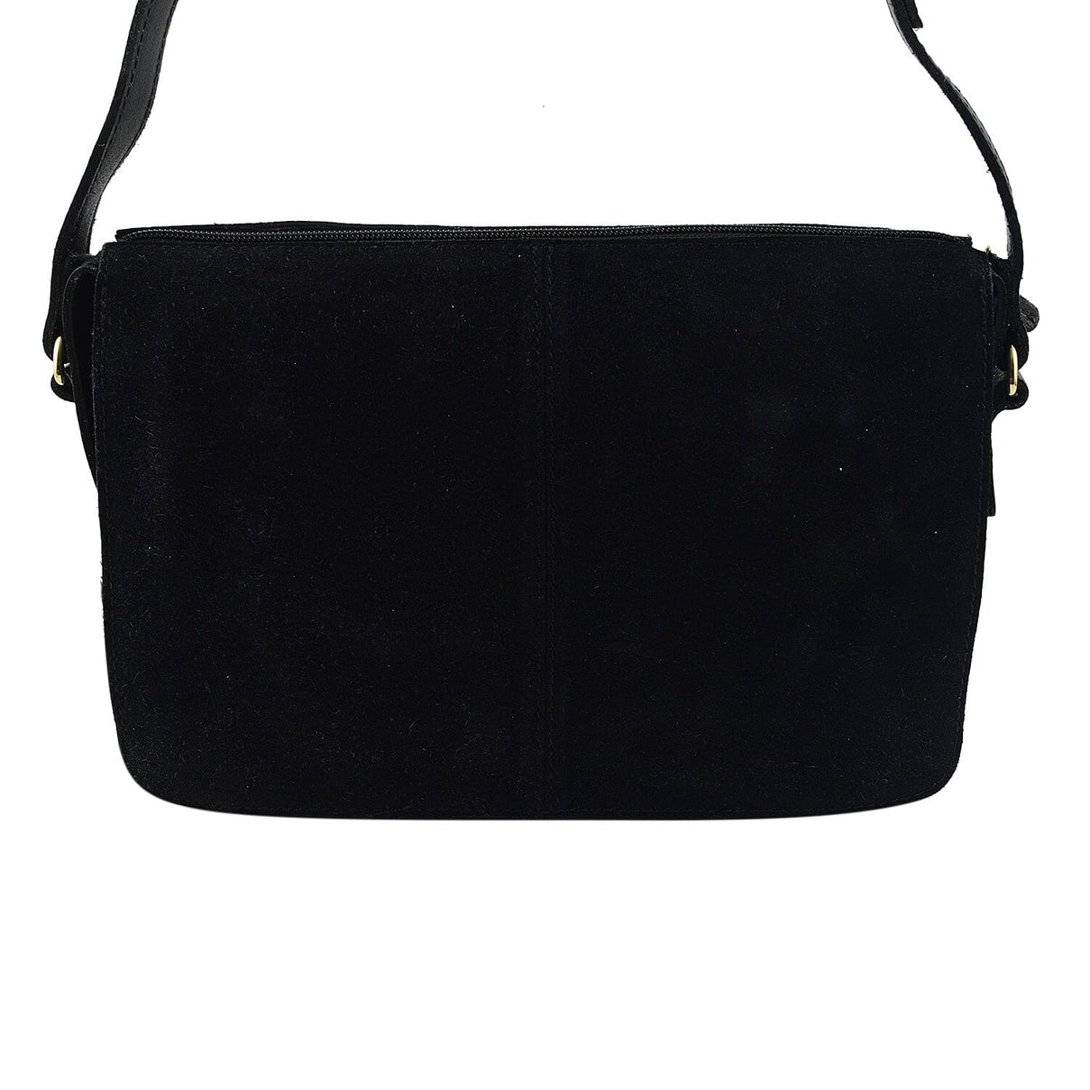 Closeout - Ecotorie Genuine Leather Leopard Printed Crossbody Bag With Shoulder Strap - Black 7626133 1