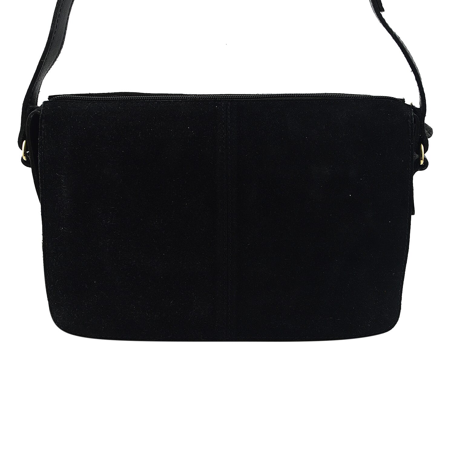 Closeout - Ecotorie Genuine Leather Leopard Printed Crossbody Bag With Shoulder Strap - Black 7626133 1
