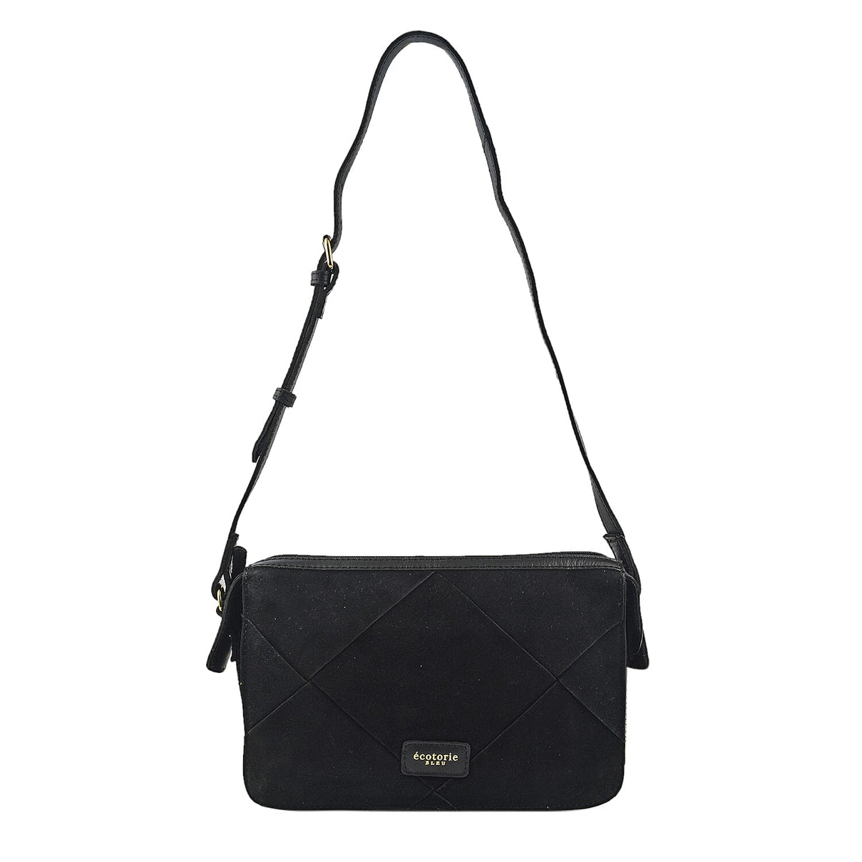 Closeout - Ecotorie Genuine Leather Crossbody Bag - Black 7626067 0