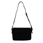 Closeout - Ecotorie Genuine Leather Crossbody Bag - Black