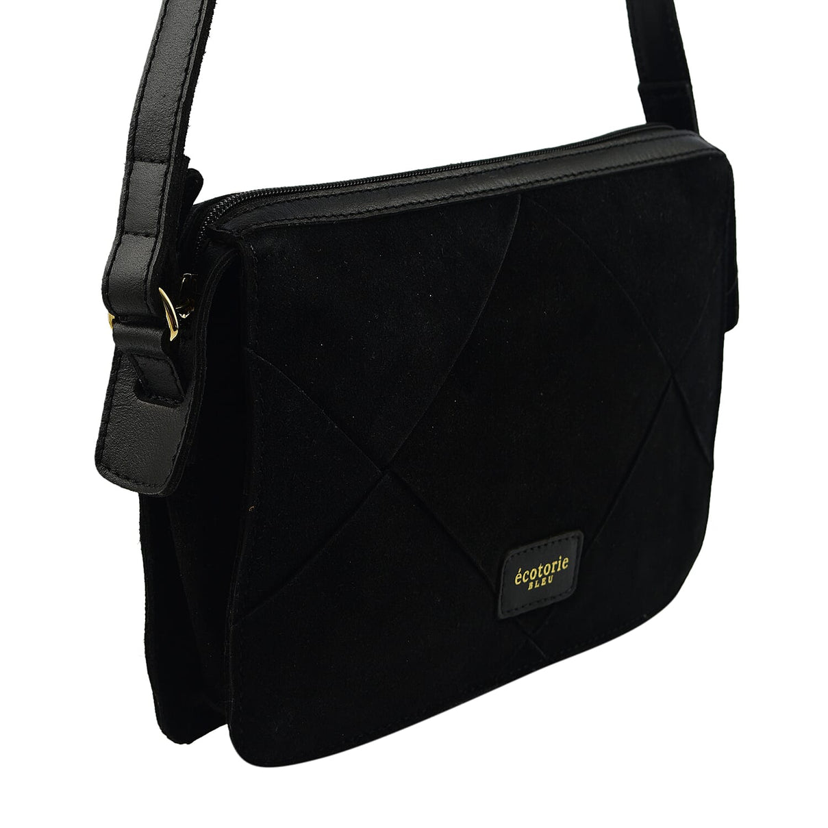 Closeout - Ecotorie Genuine Leather Crossbody Bag - Black 7626067 2