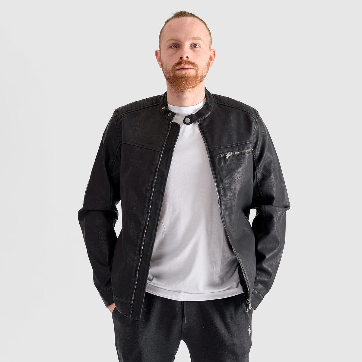 Leather Jacket (Size 1x1 cm) - Black 7770894 0