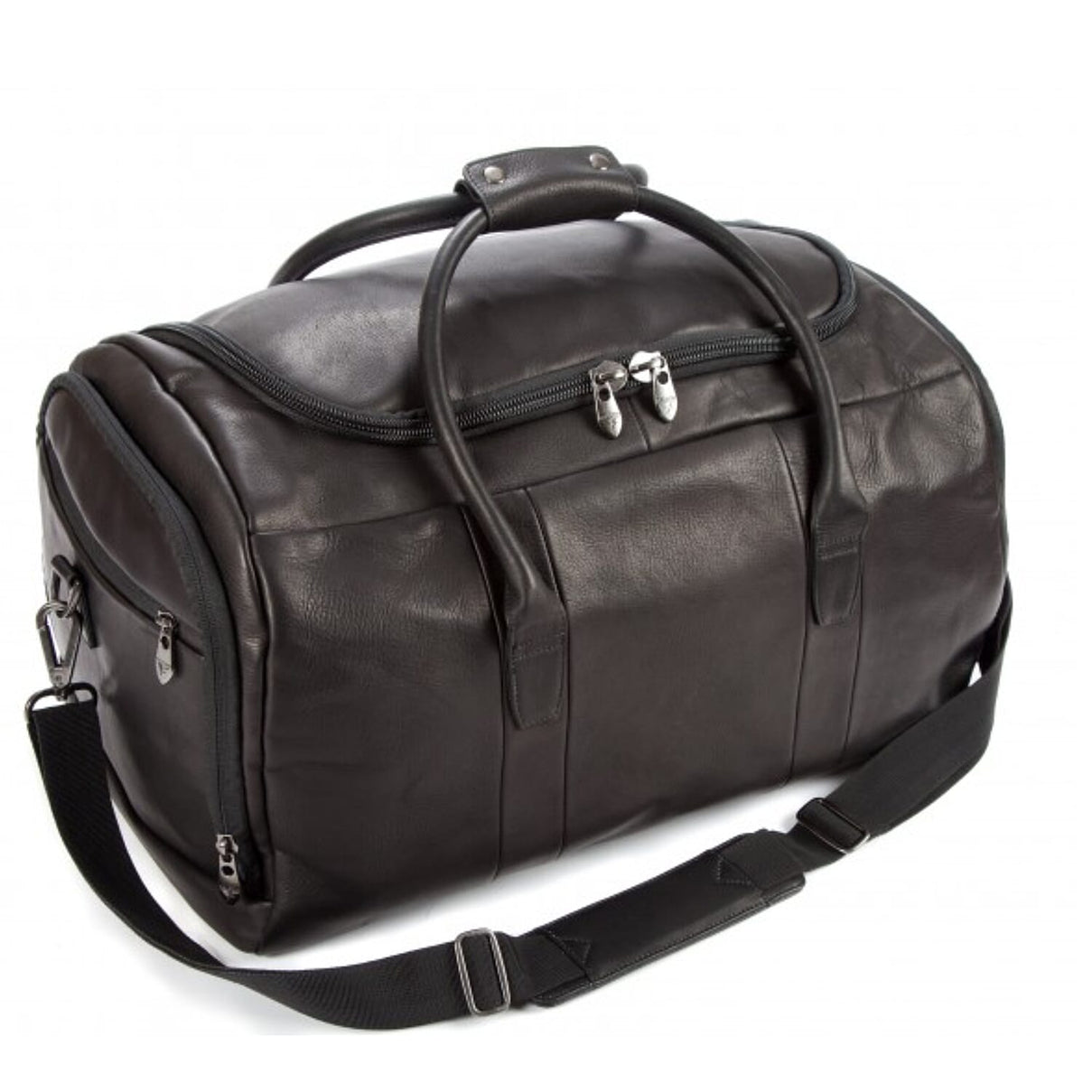 Falcon Colombian Leather Holdall - Black Size- W30 x H30 x L51cm 7988016 2