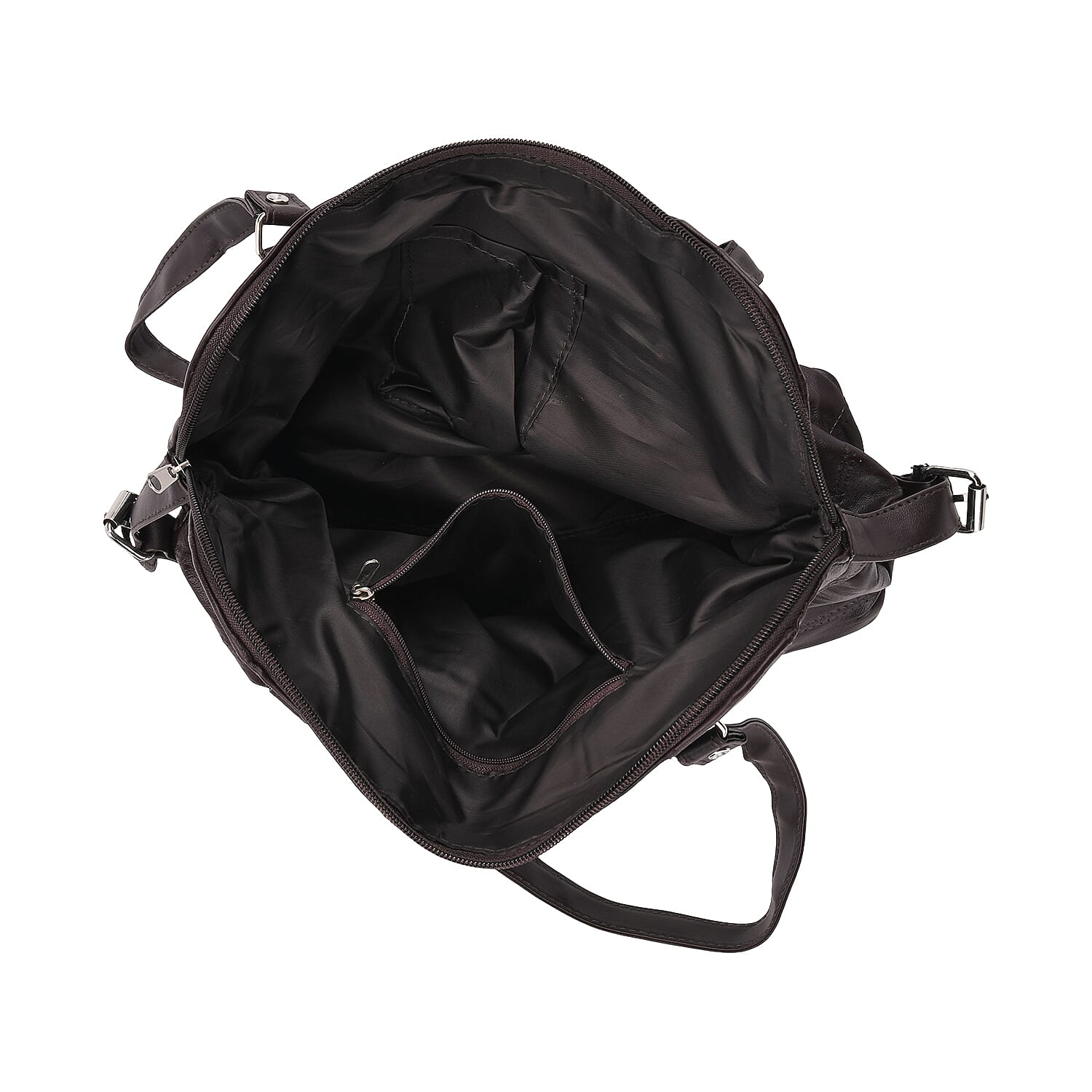 Genuine Leather Patchwork Tote Bag for Women 8087936 4