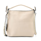 Closeout Deal- 100% Genuine Leather Hobo Bag - Cream