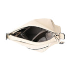 Closeout Deal- 100% Genuine Leather Hobo Bag - Cream
