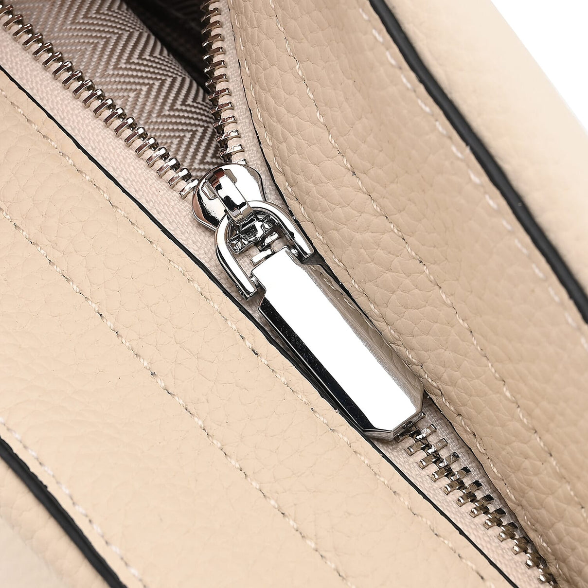 Closeout Deal- 100% Genuine Leather Hobo Bag - Cream 7990259 12