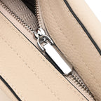 Closeout Deal- 100% Genuine Leather Hobo Bag - Cream