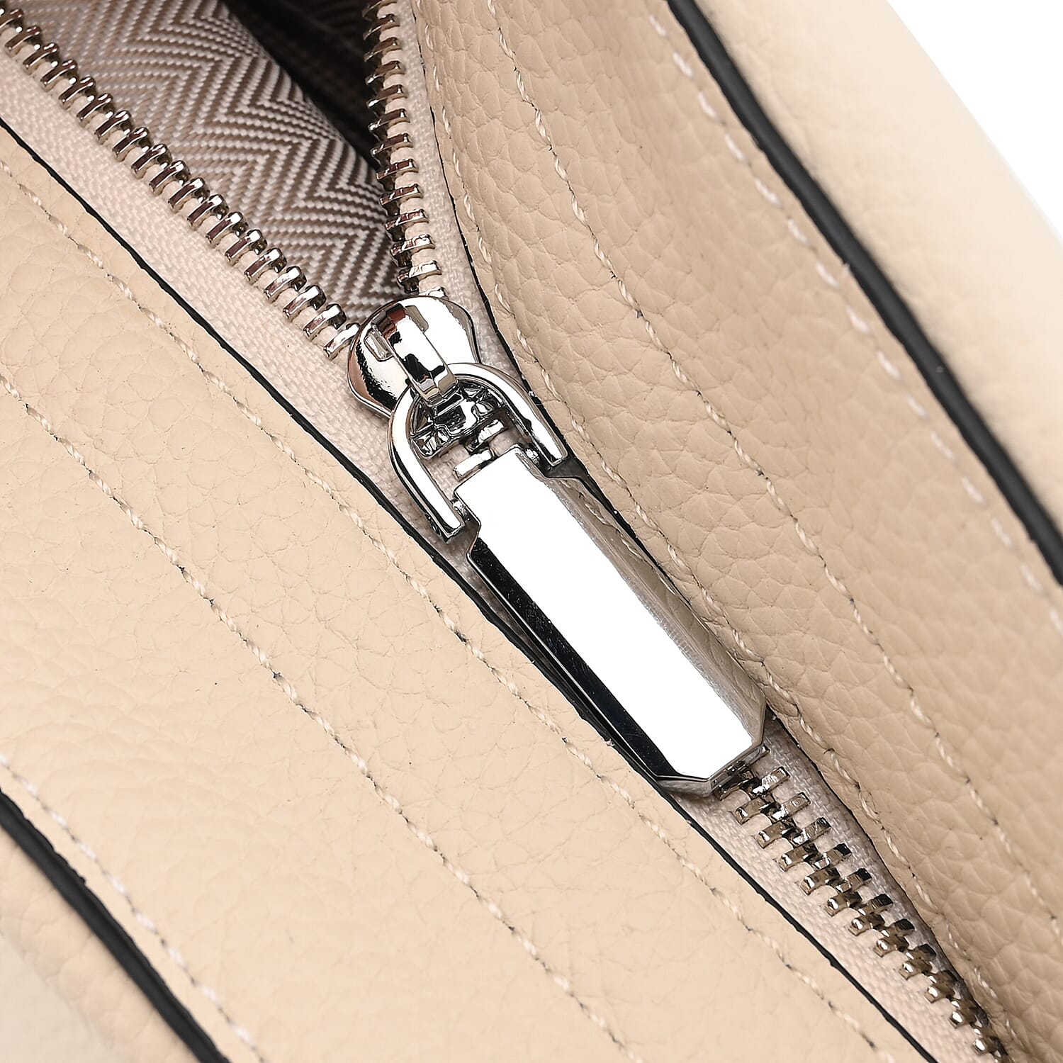 Closeout Deal- 100% Genuine Leather Hobo Bag - Cream 7990259 12