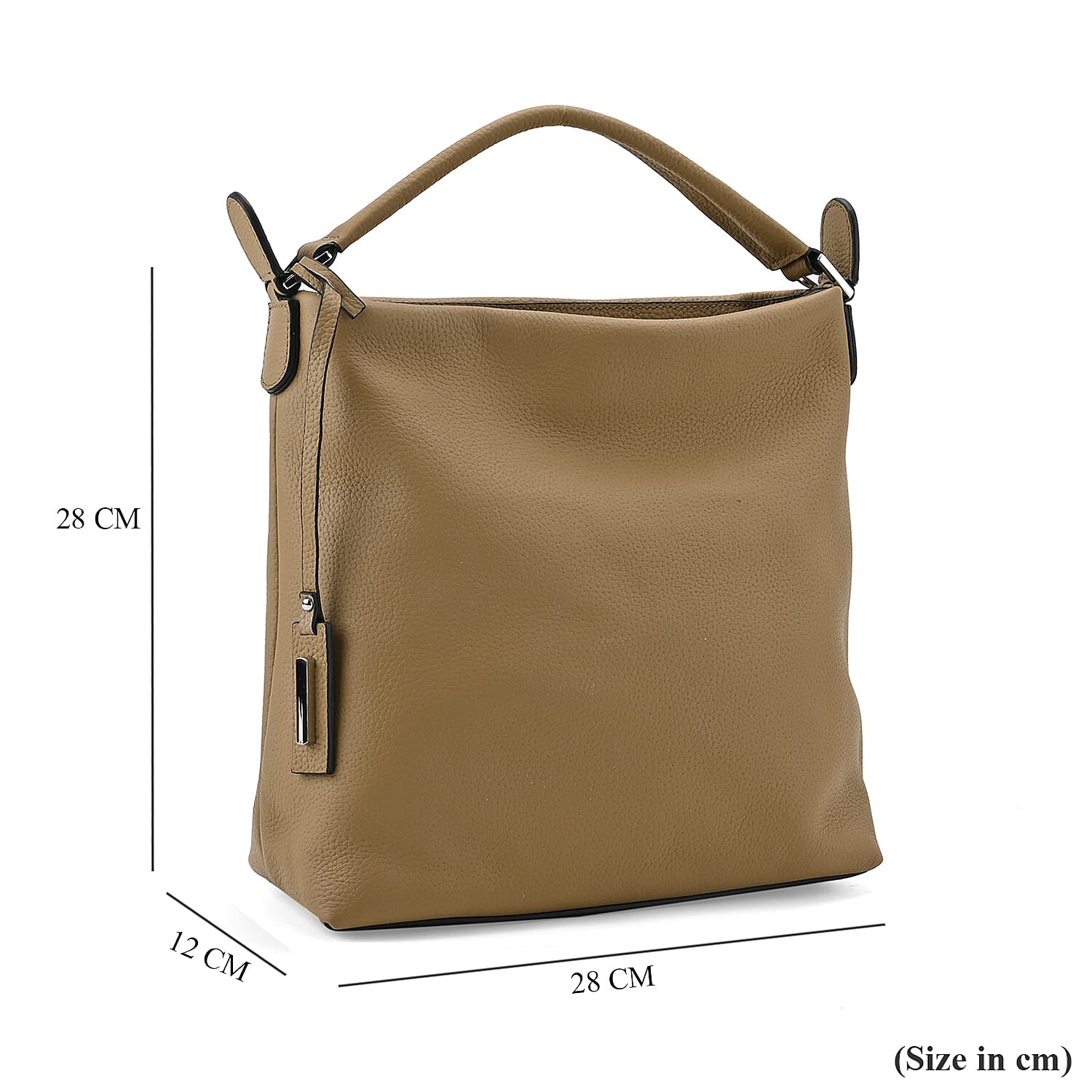 Closeout Deal- 100% Genuine Leather Bag - Khaki 7990260 13