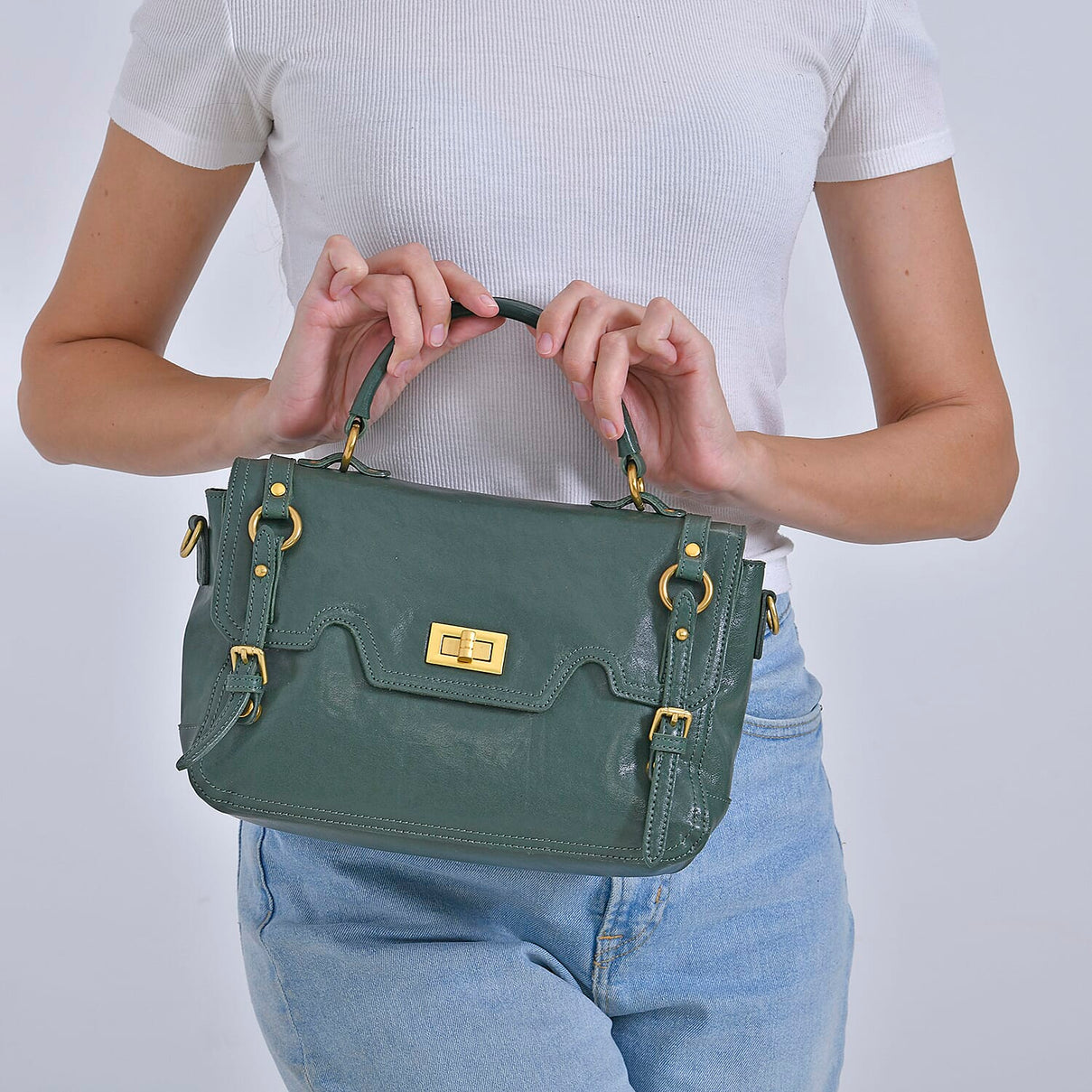 Italy Retro Noble Collection Genuine Leather Crossbody Bag 7856700 11