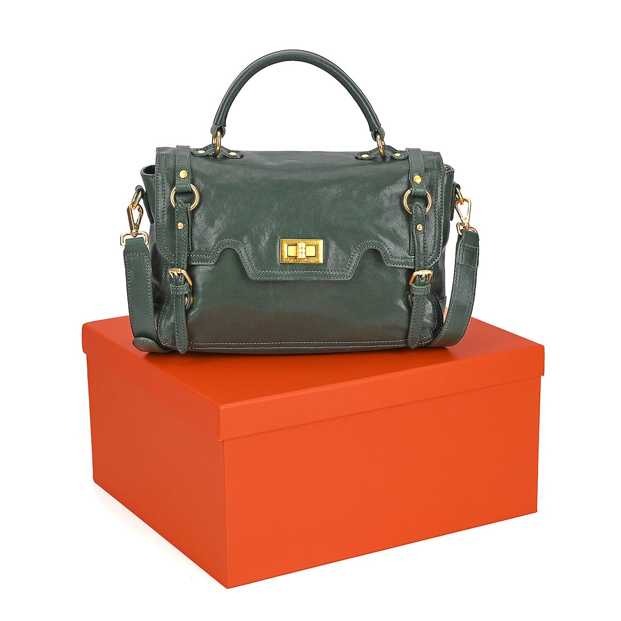 Italy Retro Noble Collection Genuine Leather Crossbody Bag 7856700 16