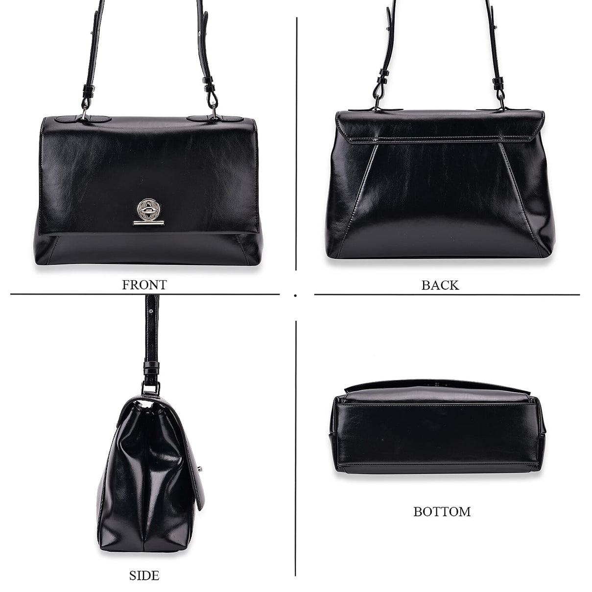 Stylish Genuine Leather Shoulder Bag 8024616 4