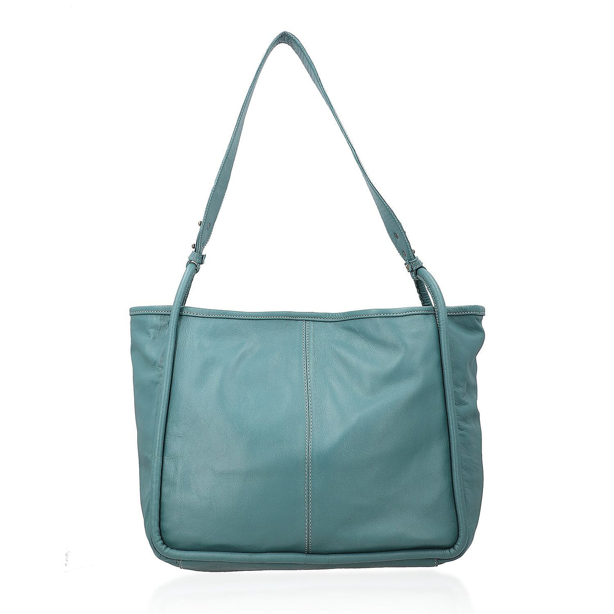 Leather Patterned Shoulder Bag (Size 36x17x30 cm) - Turquoise &amp; Black 7744313 0