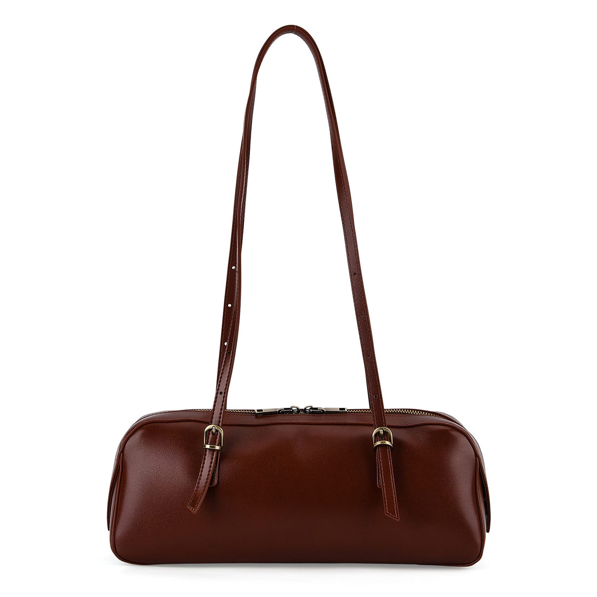 Designer Inspired-Premium 100% Genuine Leather Oblong Bag - Brown 8376922 0