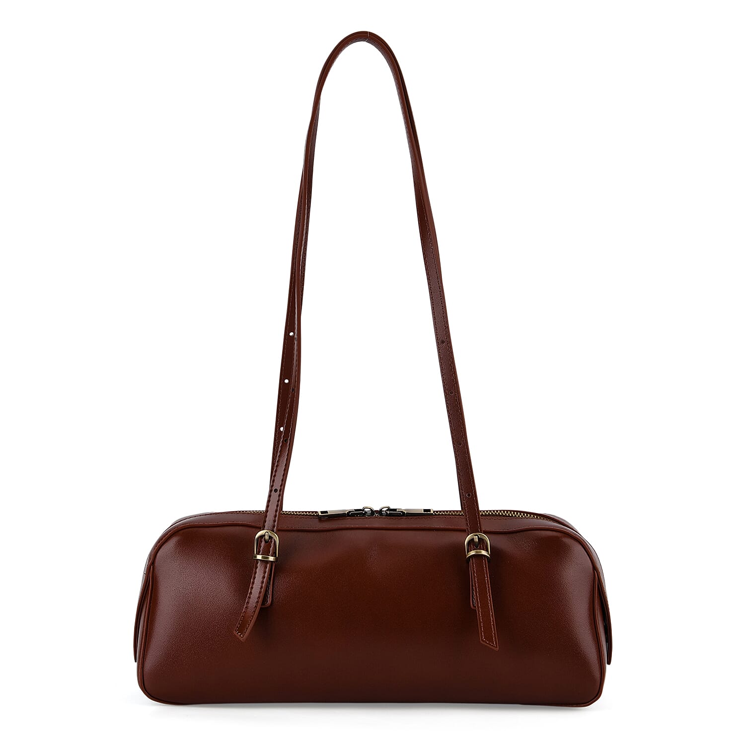 Designer Inspired-Premium 100% Genuine Leather Oblong Bag - Brown 8376922 0