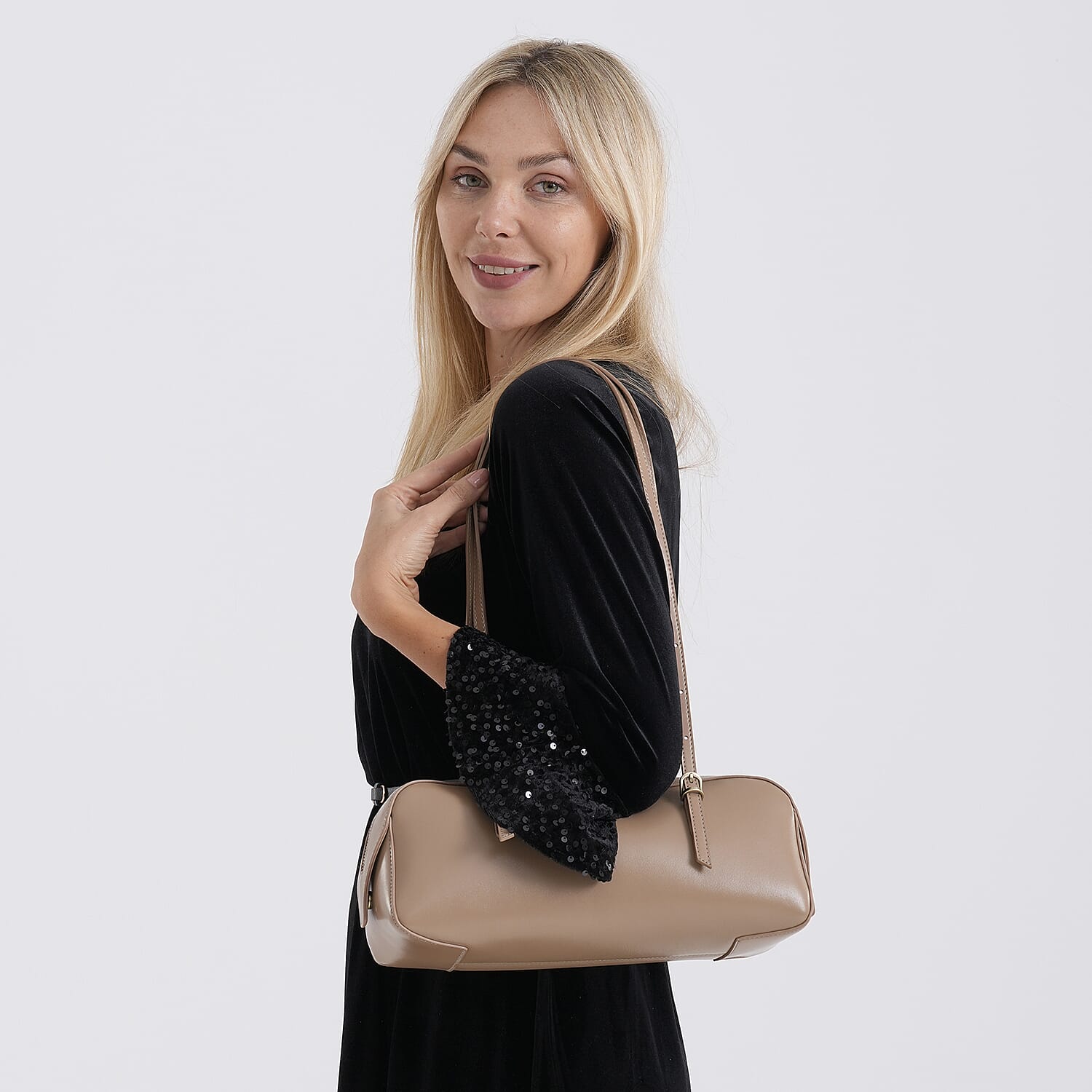 Designer Inspired-Premium 100% Genuine Leather Oblong Bag - Tan V32528531 3