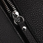Genuine Leather Tote Bag - Black