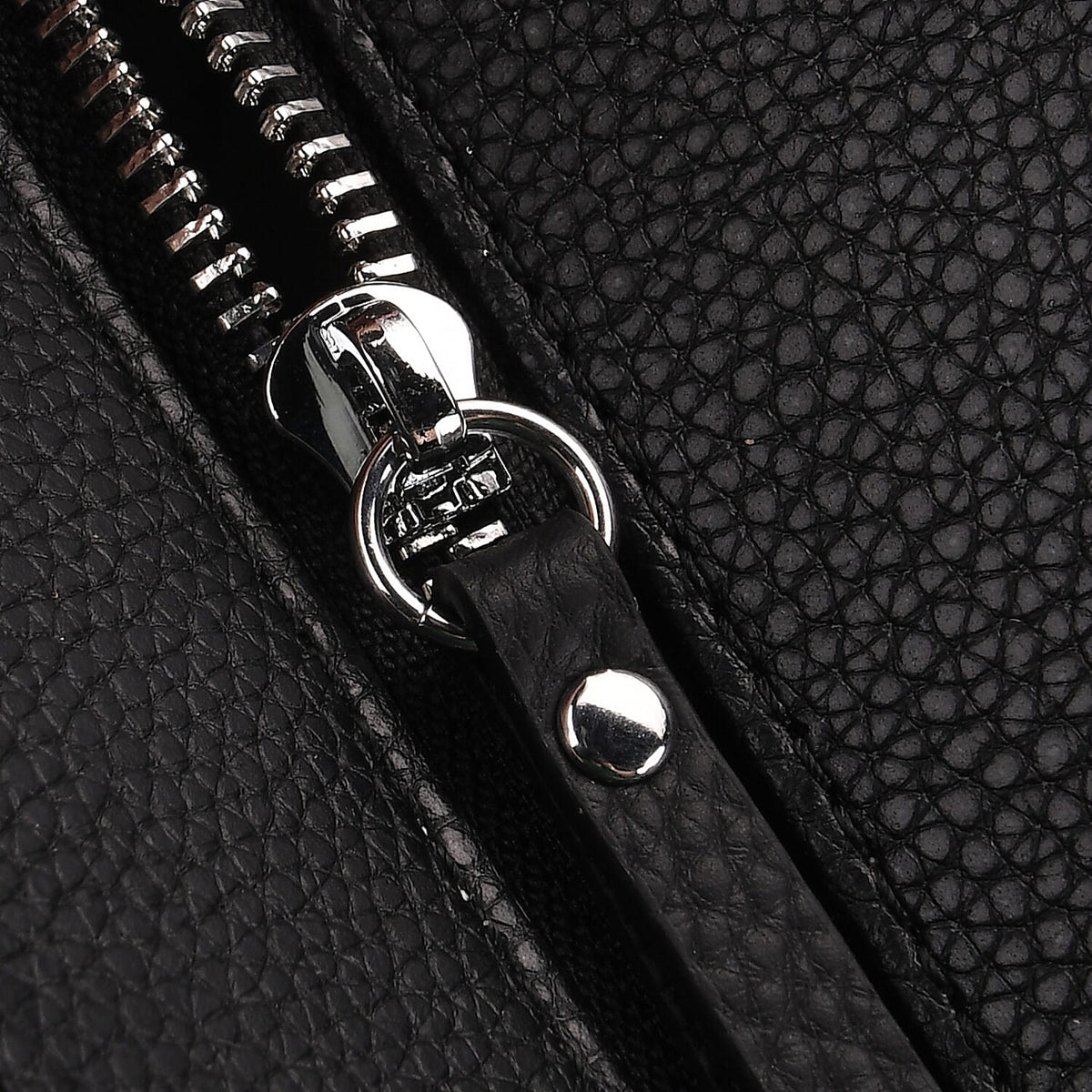 Genuine Leather Tote Bag - Black V32643034 7
