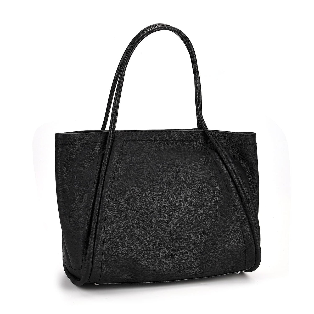 Genuine Leather Tote Bag - Black V32643034 8
