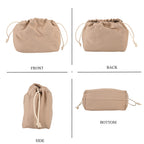 Inspired By Hawa Mahal- 100% Genuine Leather  Tote Bag with Drawstring Pouch - Butter Scotch