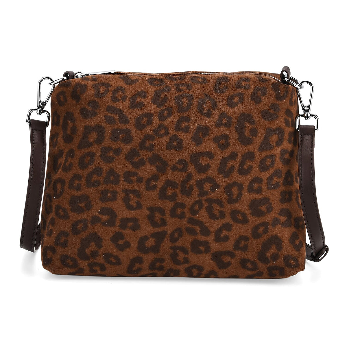 Leather Patterned Tote Bag (Size 25x10x32 cm) - Dark Coffee &amp; Dark Coffee V32582057 6