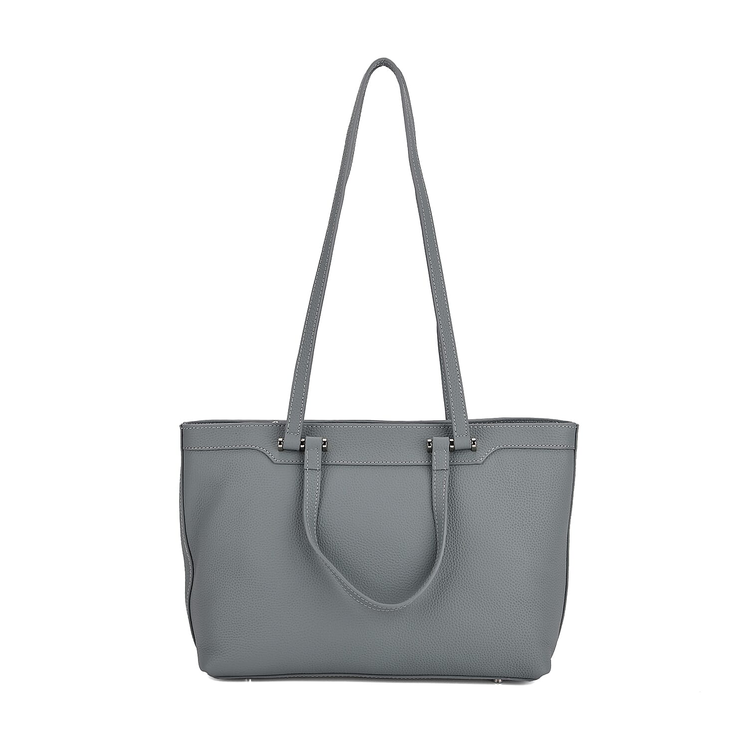 Milan Closeout- 100% Full Grain Genuine Leather Tote Bag with  Adjustable Straps - Teal 8160748 0