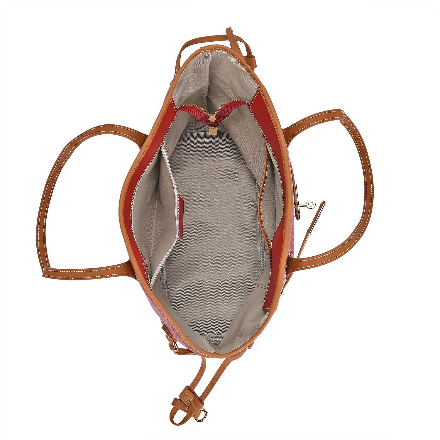 Leather Patterned Tote Bag 7844644 5