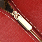 Genuine Leather Tote Bag- Burgundy
