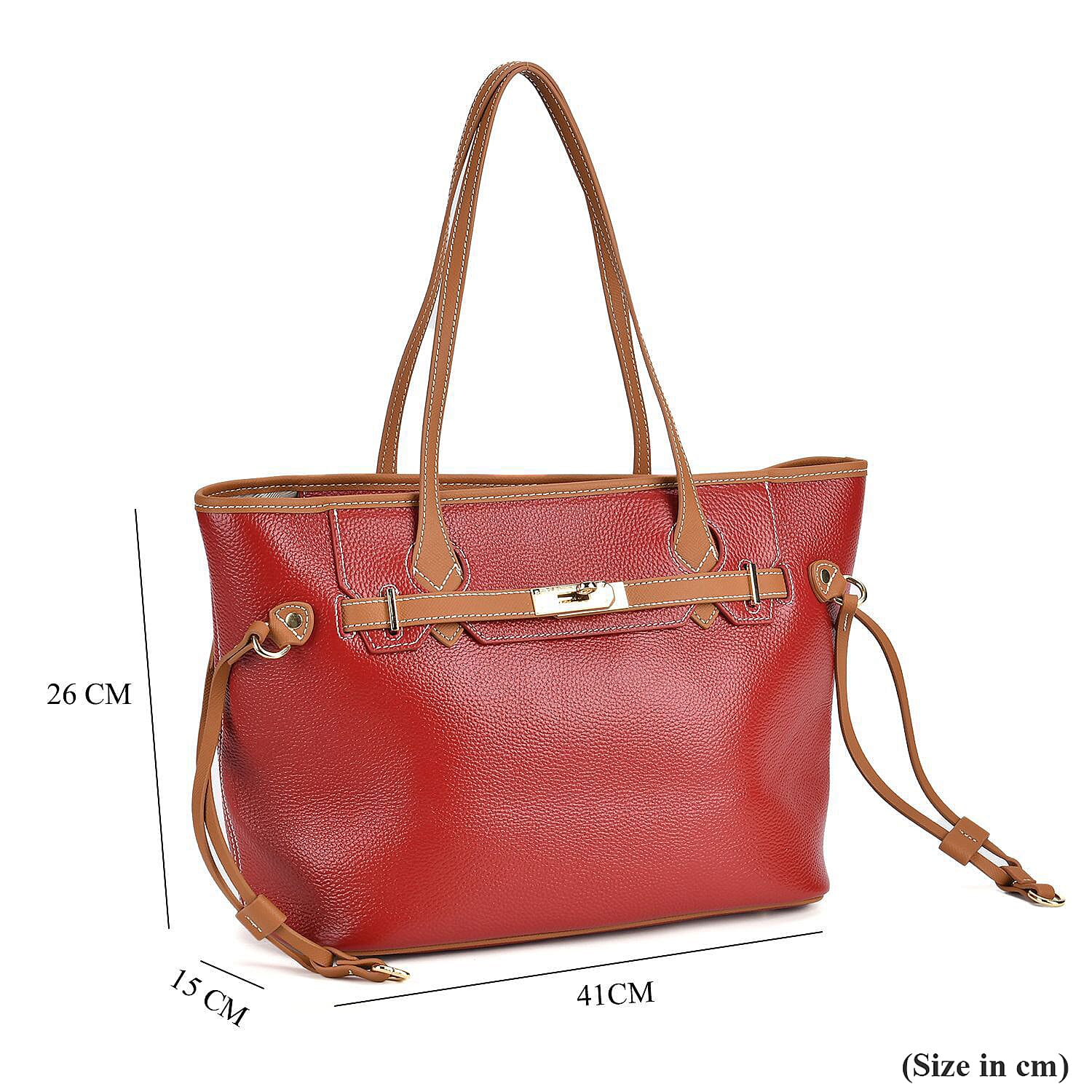 Leather Patterned Tote Bag 7844644 7