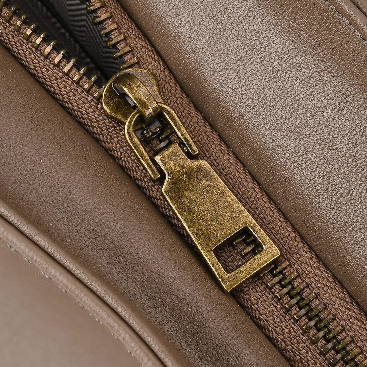 100% Premium Full Grain Leather Tote with Matching Card Bag - Beige 8419636 7