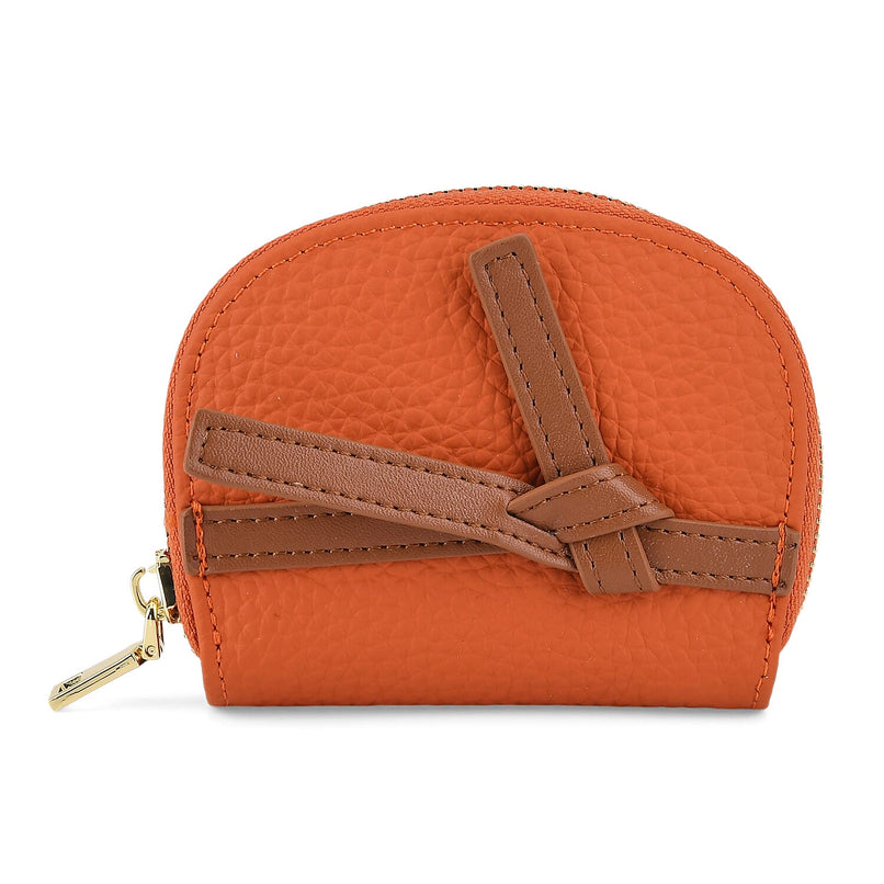 100% Genuine Leather RFID Card Holder - Orange