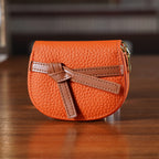 100% Genuine Leather RFID Card Holder - Orange