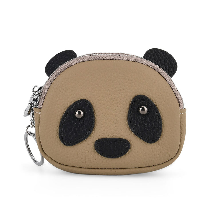 Genuine Leather Panda Pattern Wallet - Yellow 8411772 1