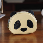Genuine Leather Panda Pattern Wallet - Yellow