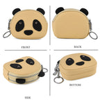 Genuine Leather Panda Pattern Wallet - Yellow