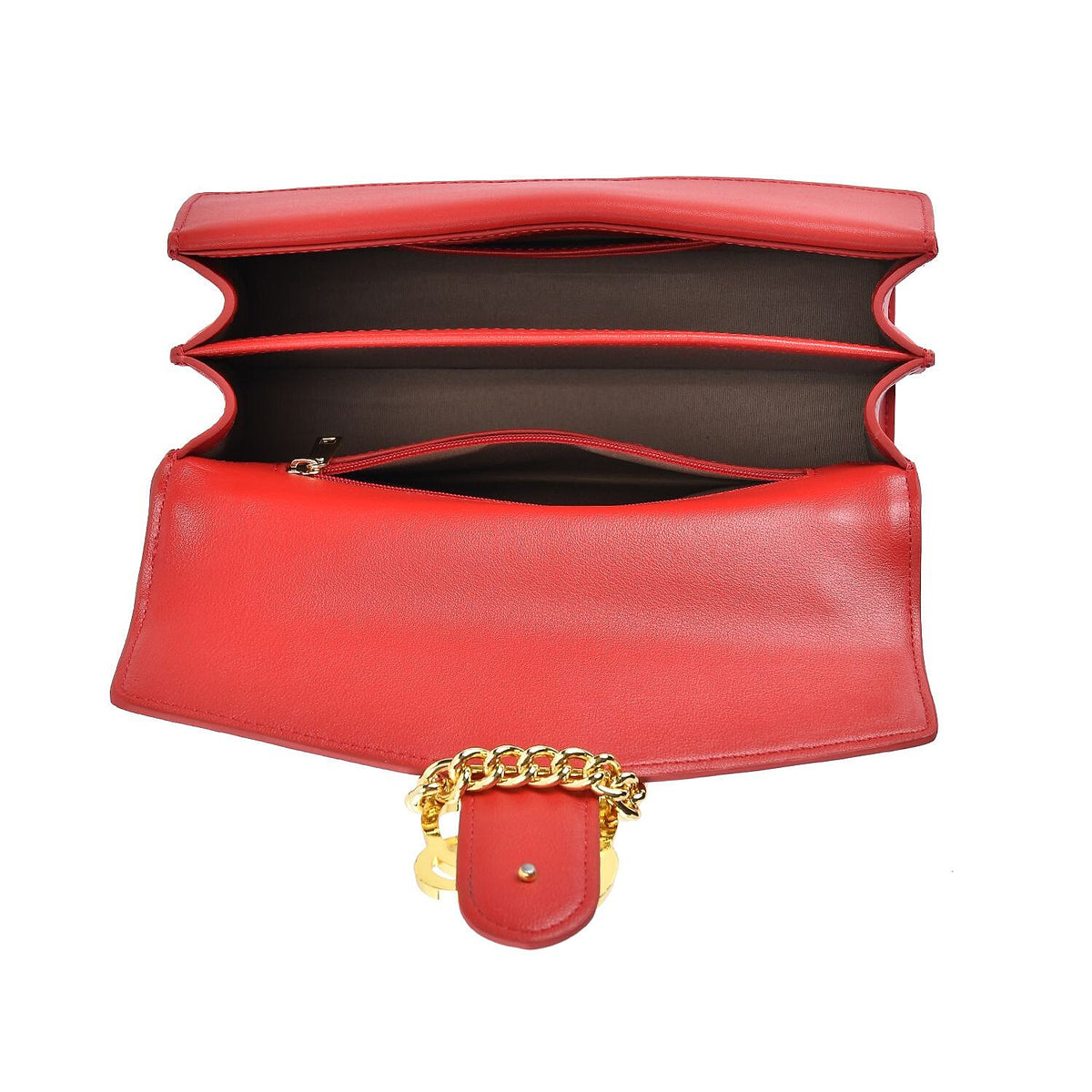 Genuine Leather Pleated Crossbody Bag (Size 23x7x14 cm) 7618836 4