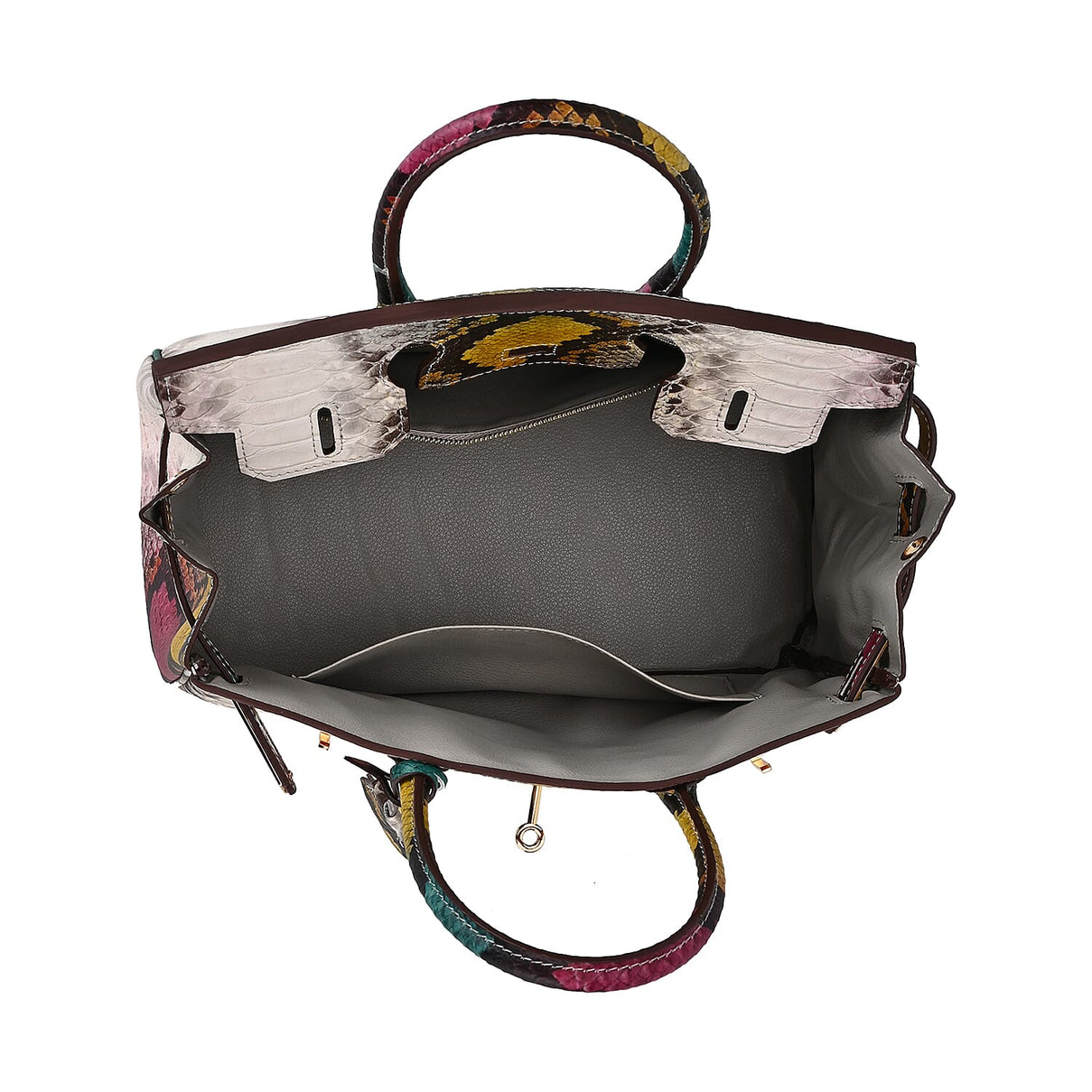 100% Genuine Leather Snakeskin Pattern Crossbody Bag 7694873 5