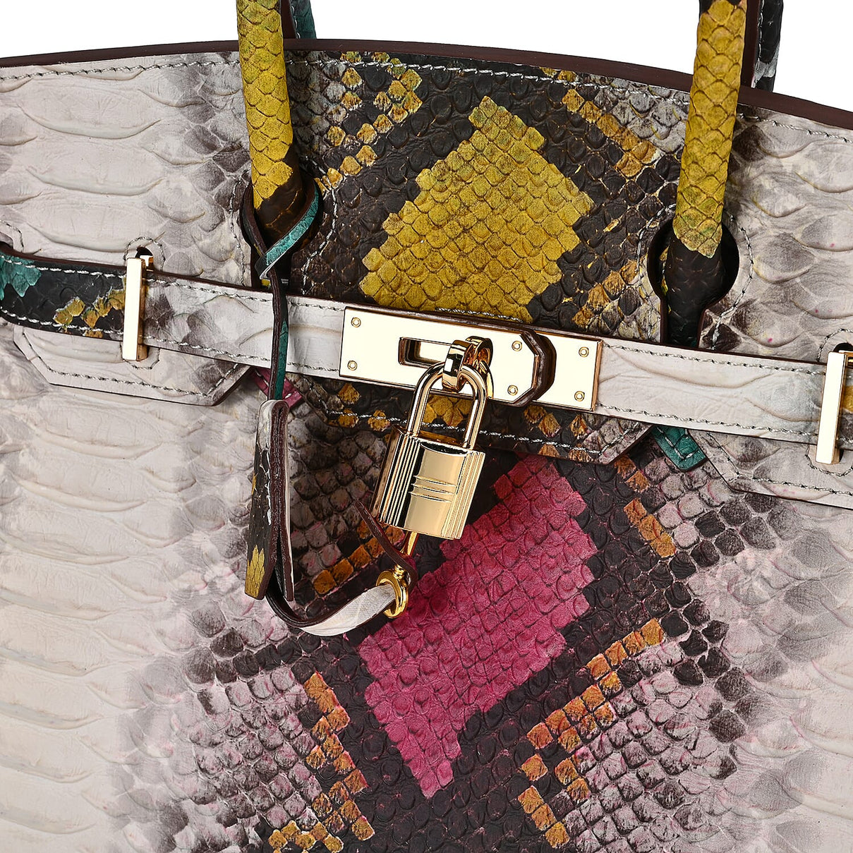 100% Genuine Leather Snakeskin Pattern Crossbody Bag 7694873 6