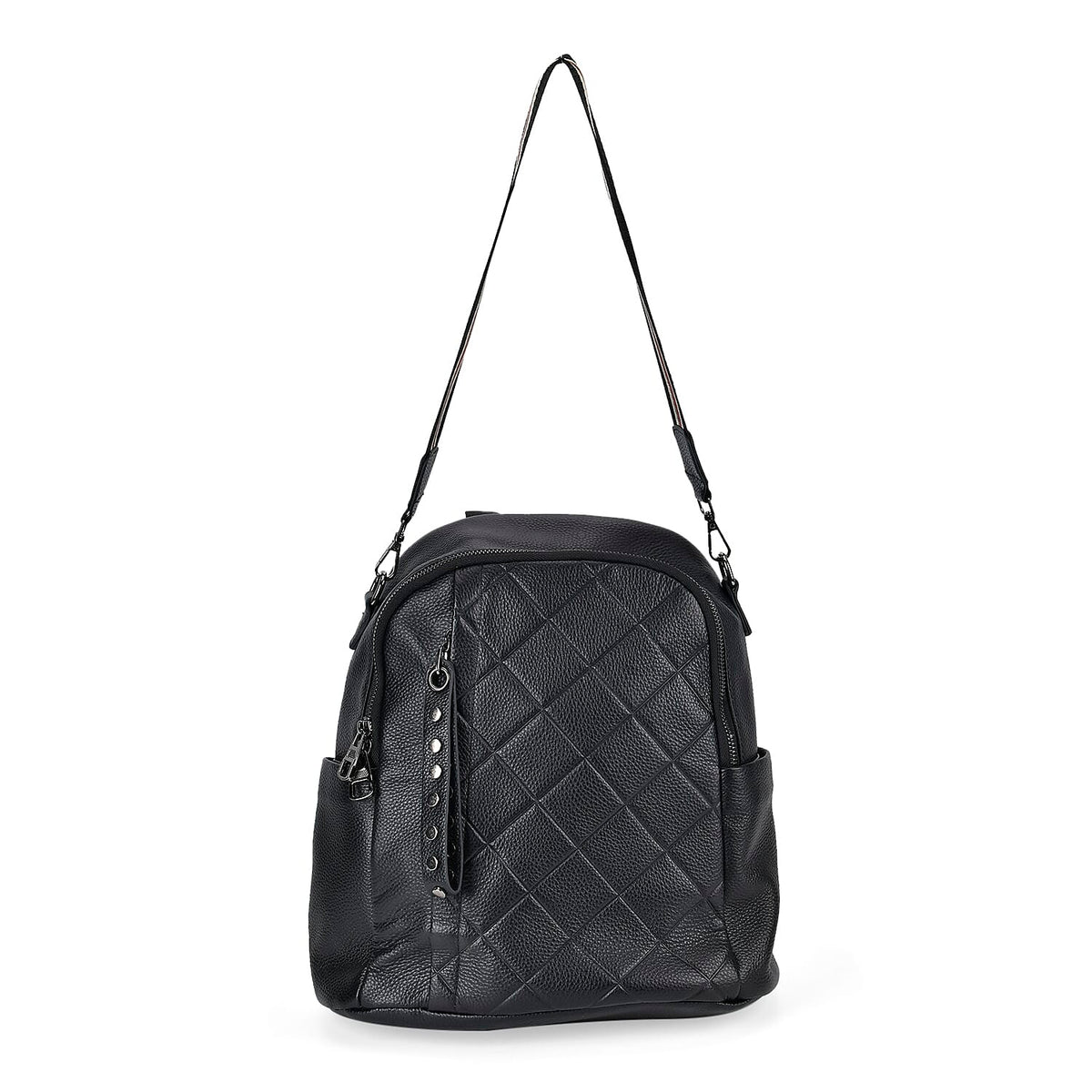 Genuine Leather Solid Backpack 7749489 0