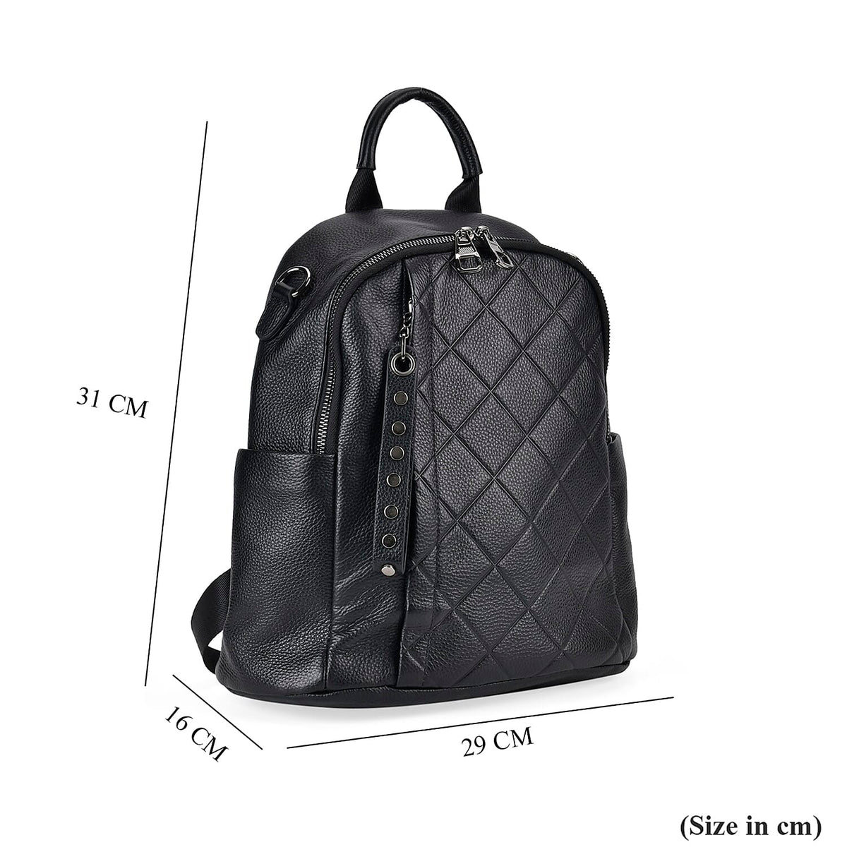 Genuine Leather Solid Backpack 7749489 6