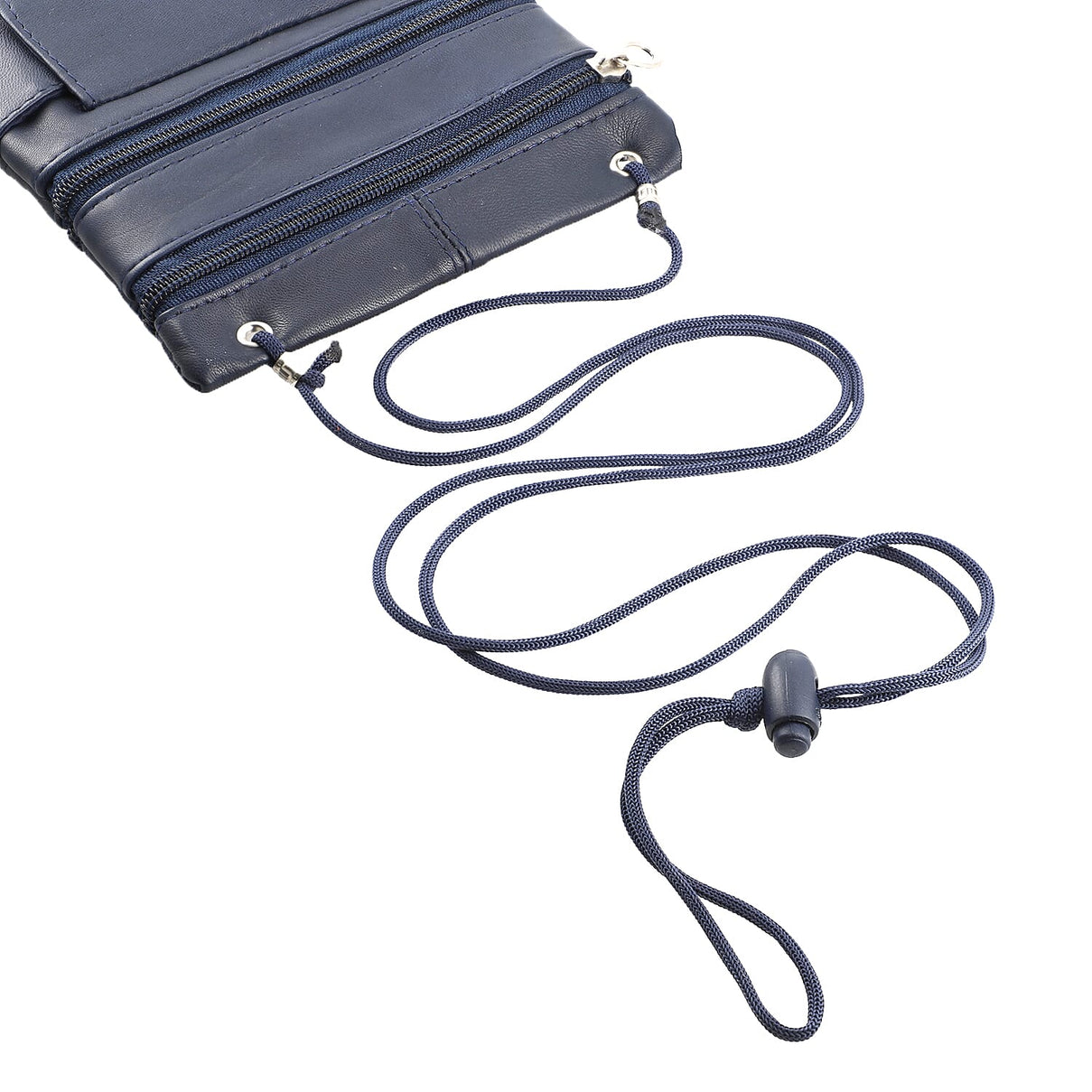 100% Genuine Leather Crossbody Bag - Navy 7210705 5