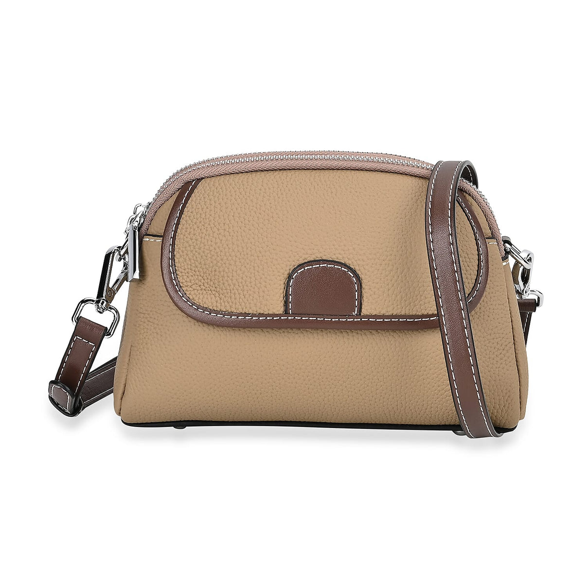 Genuine Leather Solid Crossbody Bag 7774510 0
